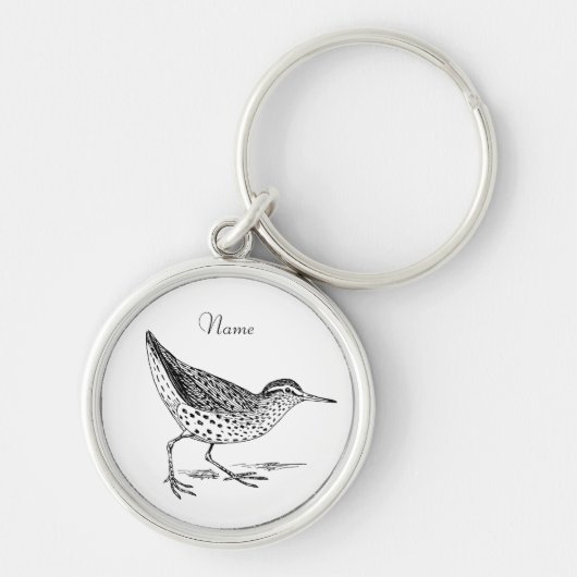 サンパイパーショアバード雷鳴_入り キーホルダー (正面)