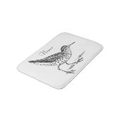 サンパイパーショアバード雷鳴_入り バスマット (アングル)