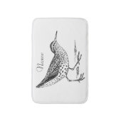 サンパイパーショアバード雷鳴_入り バスマット (正面縦)