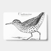 サンパイパーショアバード雷鳴_入り バッジ (Back)