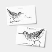 サンパイパーショアバード雷鳴_入り バッジ (Front & Back)