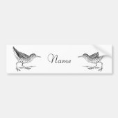 サンパイパーショアバード雷鳴_入り バンパーステッカー (正面)