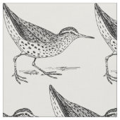サンパイパーショアバード雷鳴_入り ファブリック (クローズアップ)