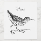 サンパイパーショアバード雷鳴_入り ワインラベル (シングルラベル)