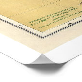 サンパウロの地図byココッチ1913 ポスター (角)