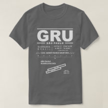 サンパウログアルホ国際的スエアポートGRU Tシャツ