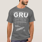 サンパウログアルホ国際的スエアポートGRU Tシャツ (正面)