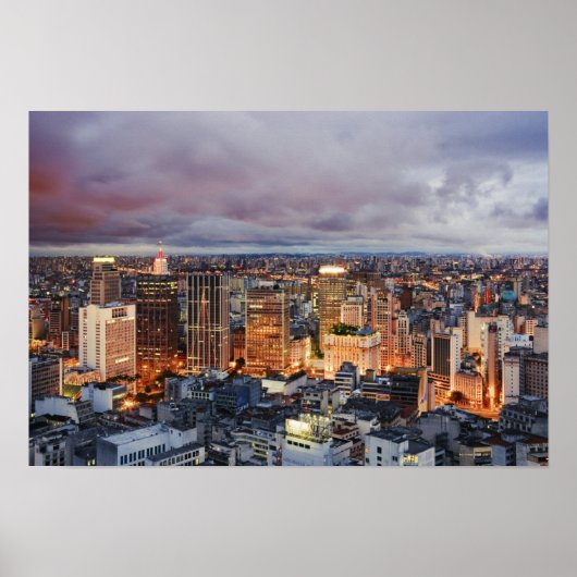 サンパウロシティスケープ ポスター (正面)