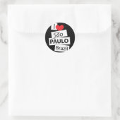 サンパウロブラジルが大好き ラウンドシール (バッグ)