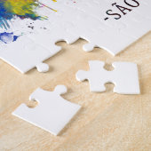 サンパウロブラジルスカイライン ジグソーパズル (側面)