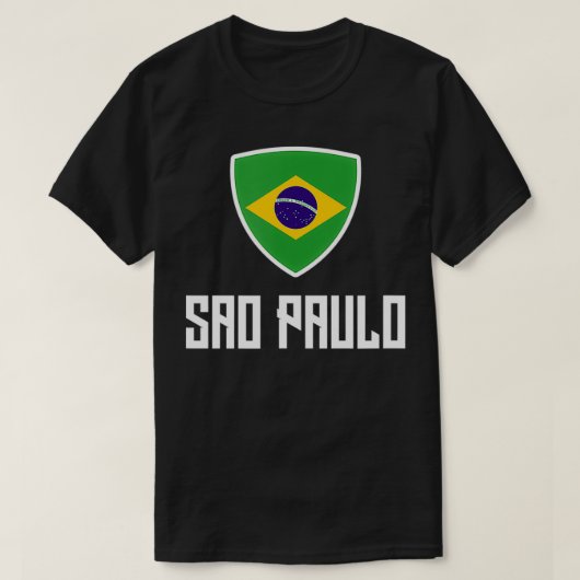 サンパウロブラジル国旗のルーツ伝統ブラジルブラ Tシャツ (デザイン正面)