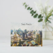 サンパウロブラジル絵画街並み ポストカード (スタンド正面)