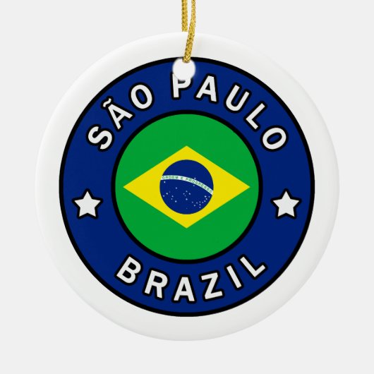 サンパウロブラジル セラミックオーナメント (正面)