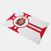 サンパウロ市旗 ドアマット (アングル)