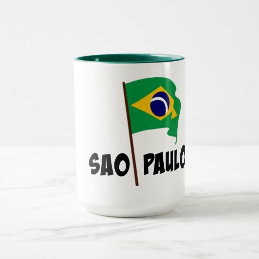 サンパウロ ブラジルの旗 マグカップ (中央)