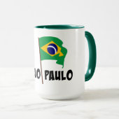 サンパウロ ブラジルの旗 マグカップ (正面右)