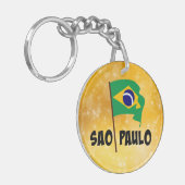 サンパウロ、ブラジル国旗 キーホルダー (正面左)