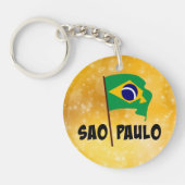 サンパウロ、ブラジル国旗 キーホルダー (正面)