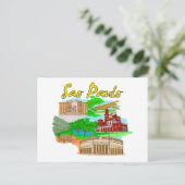 サンパウロ – ブラジル.png ポストカード (スタンド正面)