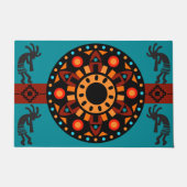 サンパターンサウスウェストココペリ書式 ドアマット (正面)