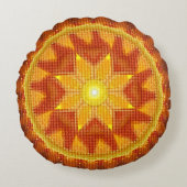 サンパターン丸枕 ラウンドクッション (正面)