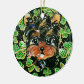 サンパティヨークシャーテリアポー セラミックオーナメント (左)