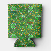 サンパディーズデイグリーン金ゴールドコインシャームロックスラインテ 缶クーラー (正面)