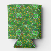 サンパディーズデイグリーン金ゴールドコインシャームロックスラインテ 缶クーラー (裏面)