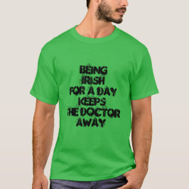 サンパトリックおもしろいアイルランド語for a Day Shamrock Green Tシャツ