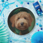 サンパトリックのデイドレスのゴルデンドルドッグ ペーパープレート (パーティー)