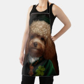 サンパトリックのデイドレスのプードル犬 エプロン (インサイチュ)