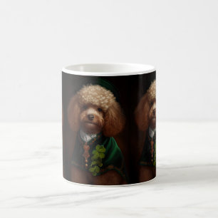 サンパトリックのデイドレスのプードル犬 コーヒーマグカップ