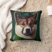 サンパトリックのデイドレスを着た秋田犬 クッション (ブランケット)