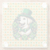 サンパトリックの日かわいい犬 ガラスコースター (裏面)