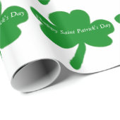 サンパトリックの日のシャムロック ラッピングペーパー (ロールコーナー)