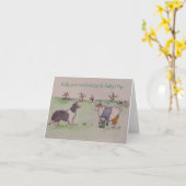 サンパトリックの日の折り畳みグリーティングカード カード (黄色い花)