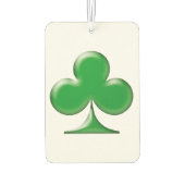 サンパトリックの日アイリッシュグリーンクローバーシャムロック カーエアーフレッシュナー (裏面)