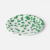 サンパトリックの日アイリッシュグリーンシャムロッククローバー ペーパープレート (アングル)