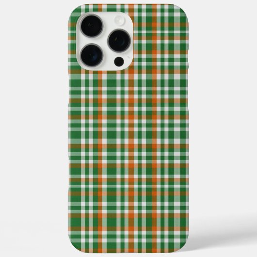 サンパトリックの日アイルランド国旗のギンガム色 Case-Mate iPhoneケース (裏面)
