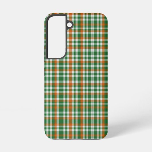 サンパトリックの日アイルランド国旗のギンガム色 SAMSUNG GALAXYケース (裏面)