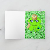 サンパトリックの日グリーティングカードシャムロック カード (内部)