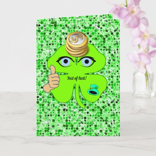 サンパトリックの日グリーティングカードシャムロック カード (蘭)