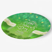 サンパトリックの日グリーンビールパーティー ペーパープレート (アングル)