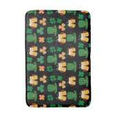 サンパトリックの日ケルト色アイリッシュパタおもしろいーン バスマット (正面縦)