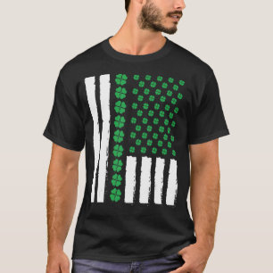 サンパトリックの日サンアイルランド国旗とシャムロックS Tシャツ
