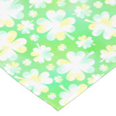 サンパトリックの日シャムロックスレトロウォーターカラー ショートテーブルランナー (コーナー)