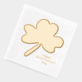 サンパトリックの日シャムロック 箔ナプキン (左)