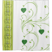 サンパトリックの日シャワーカーテンクローバーフローラ シャワーカーテン (正面)