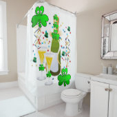 サンパトリックの日シャワーカーテンクローバーワイン シャワーカーテン (インサイチュ)