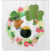 サンパトリックの日シャワーカーテンテディベア シャワーカーテン (正面)